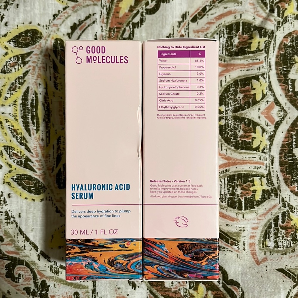 Good Molecules Hyaluronic Acid Serum duo